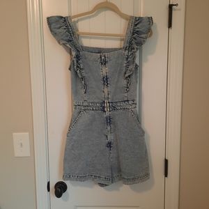 Denim Romper